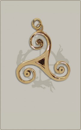 Keltische Triskele aus Bronze