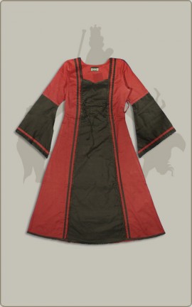 Rot-Schwarzes Kinderkleid